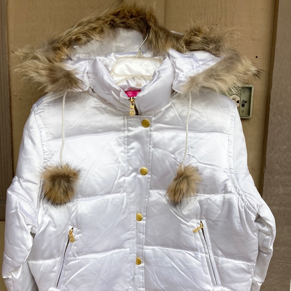 Rocawear Puffer Down Jacket With Faux Fur Hood